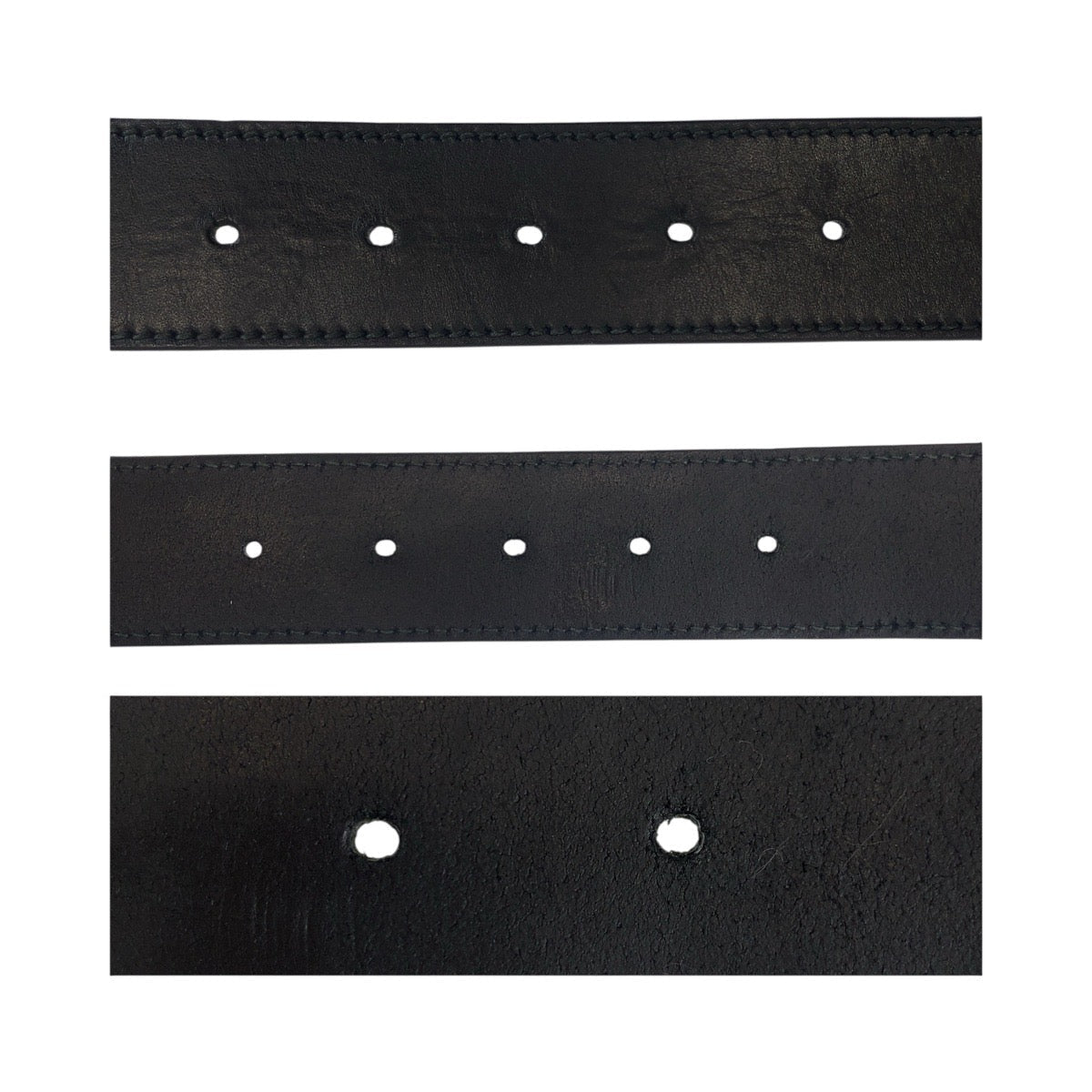 GUCCI – Black Unisex Leather Interlocking Belt – Italy – 100% Authentic ✨Previously Owned Very Good Condition ~29% Off MSRP