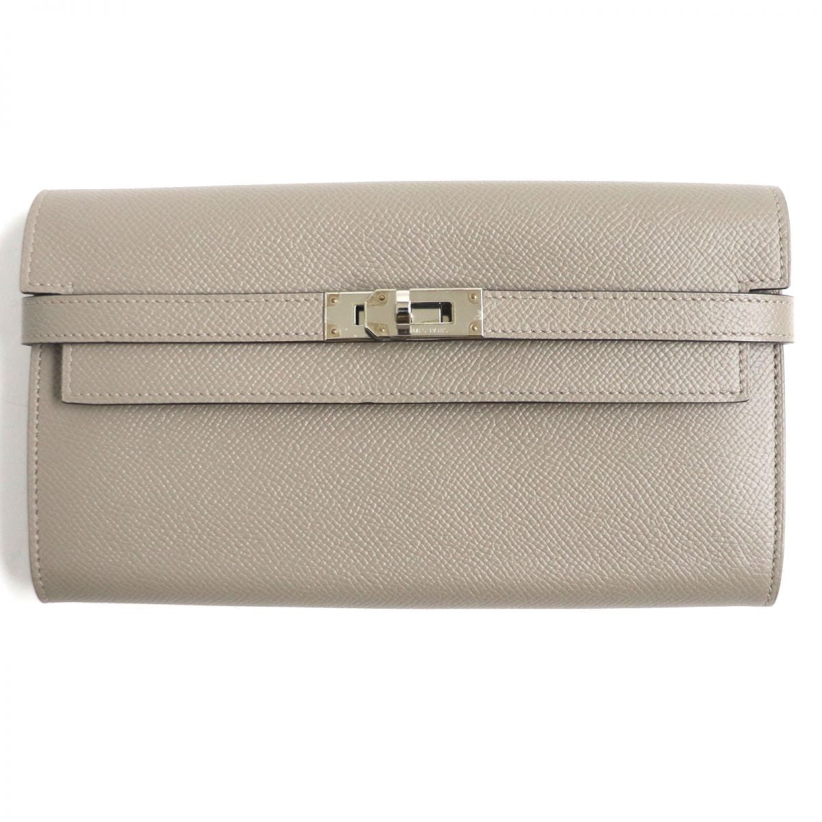HERMÈS – Long Wallet Purse – Epsom Leather – Beige –