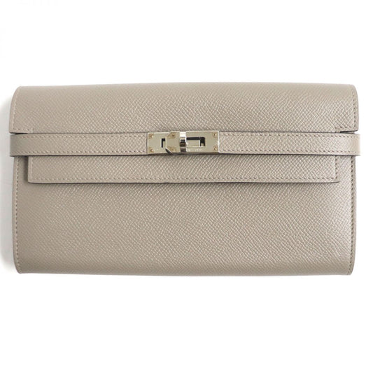 HERMÈS – Long Wallet Purse – Epsom Leather – Beige –