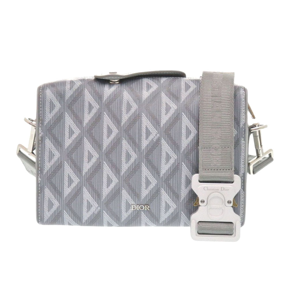 Christian Dior  Rango 22 Shoulder Bag Gray Leather and PVC