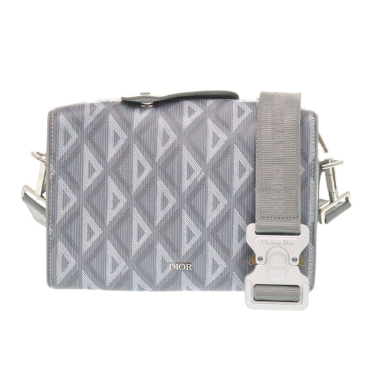 Christian Dior  Rango 22 Shoulder Bag Gray Leather and PVC