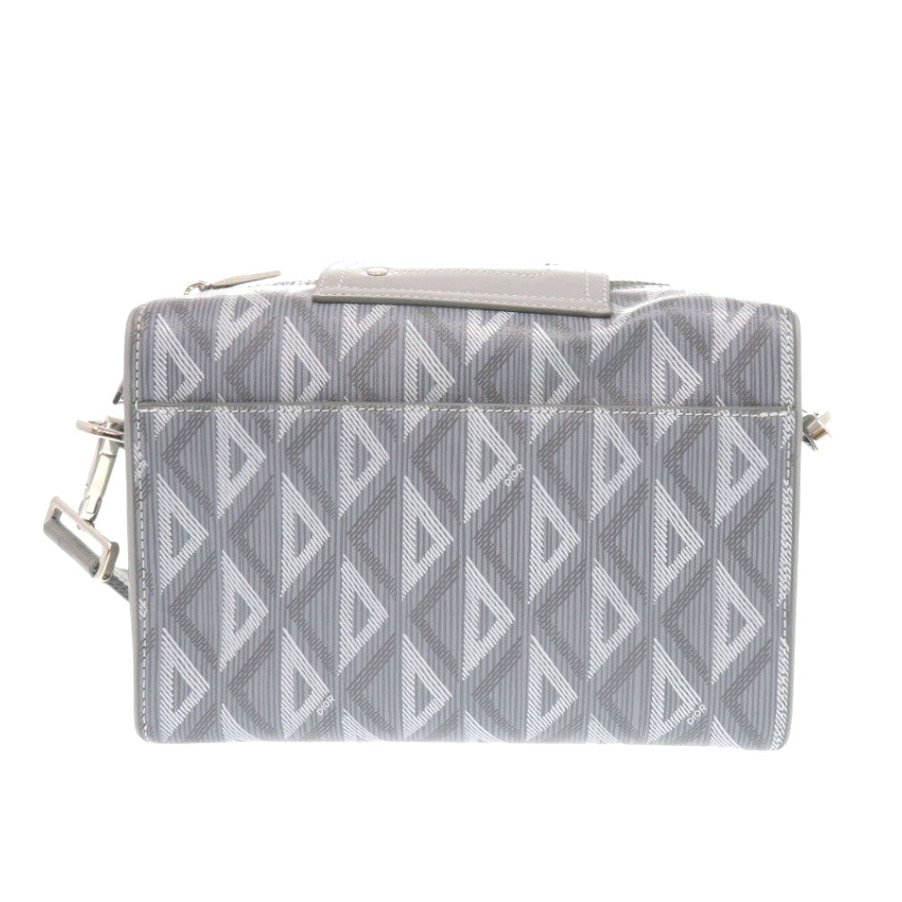 Christian Dior  Rango 22 Shoulder Bag Gray Leather and PVC