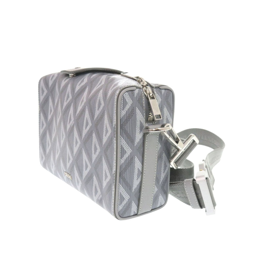 Christian Dior  Rango 22 Shoulder Bag Gray Leather and PVC