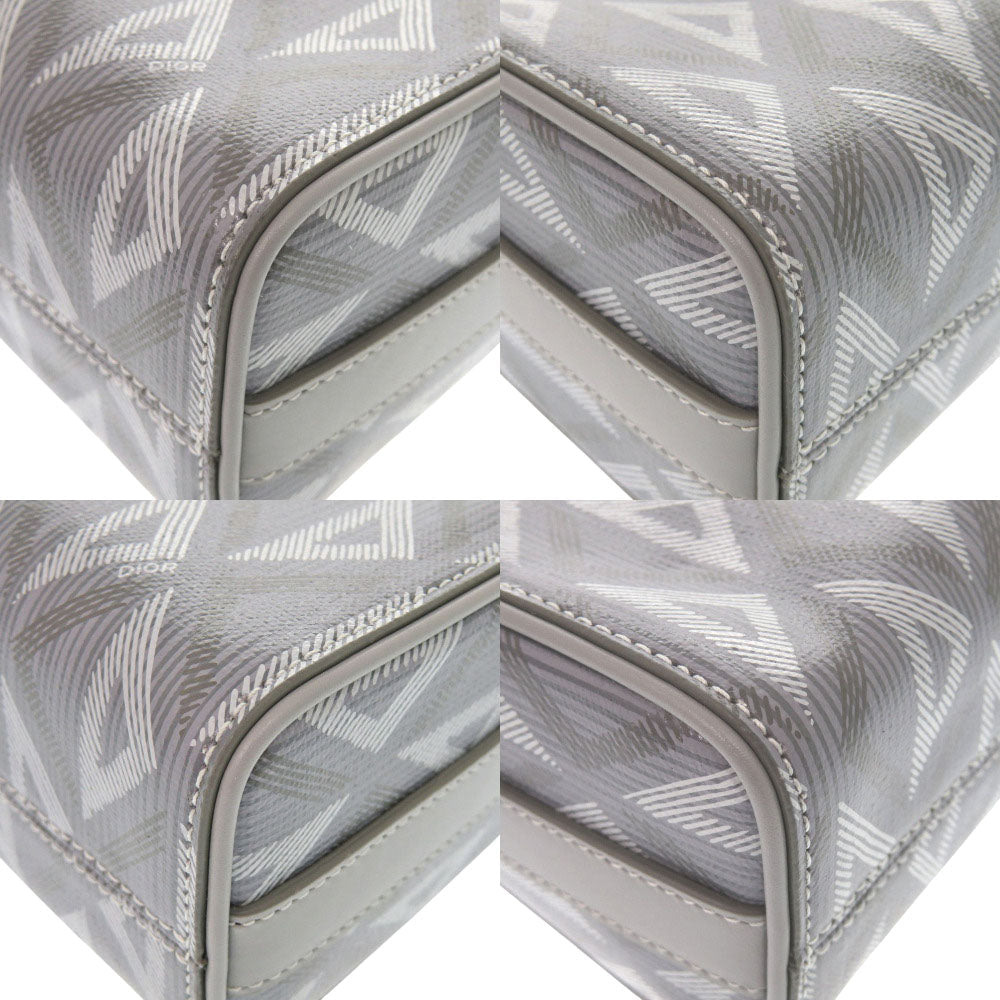 Christian Dior  Rango 22 Shoulder Bag Gray Leather and PVC