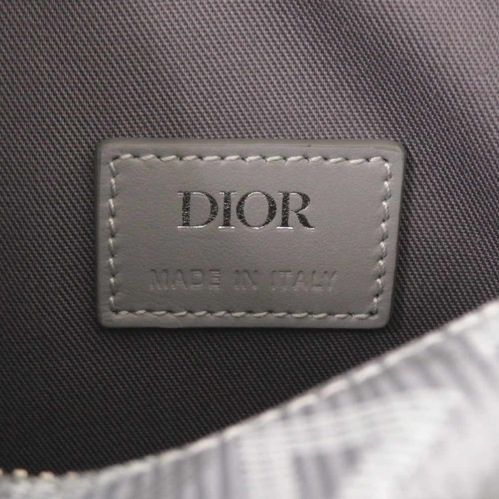 Christian Dior  Rango 22 Shoulder Bag Gray Leather and PVC