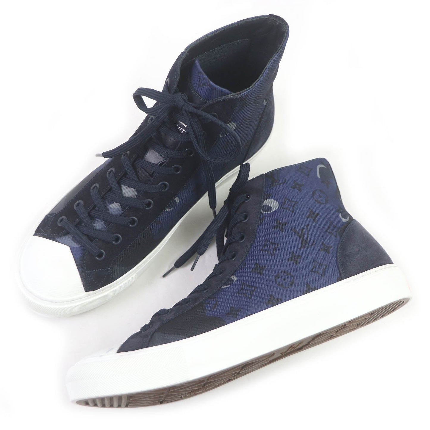 LOUIS VUITTON – High Cut Sneakers – Tattoo Line  – Navy –