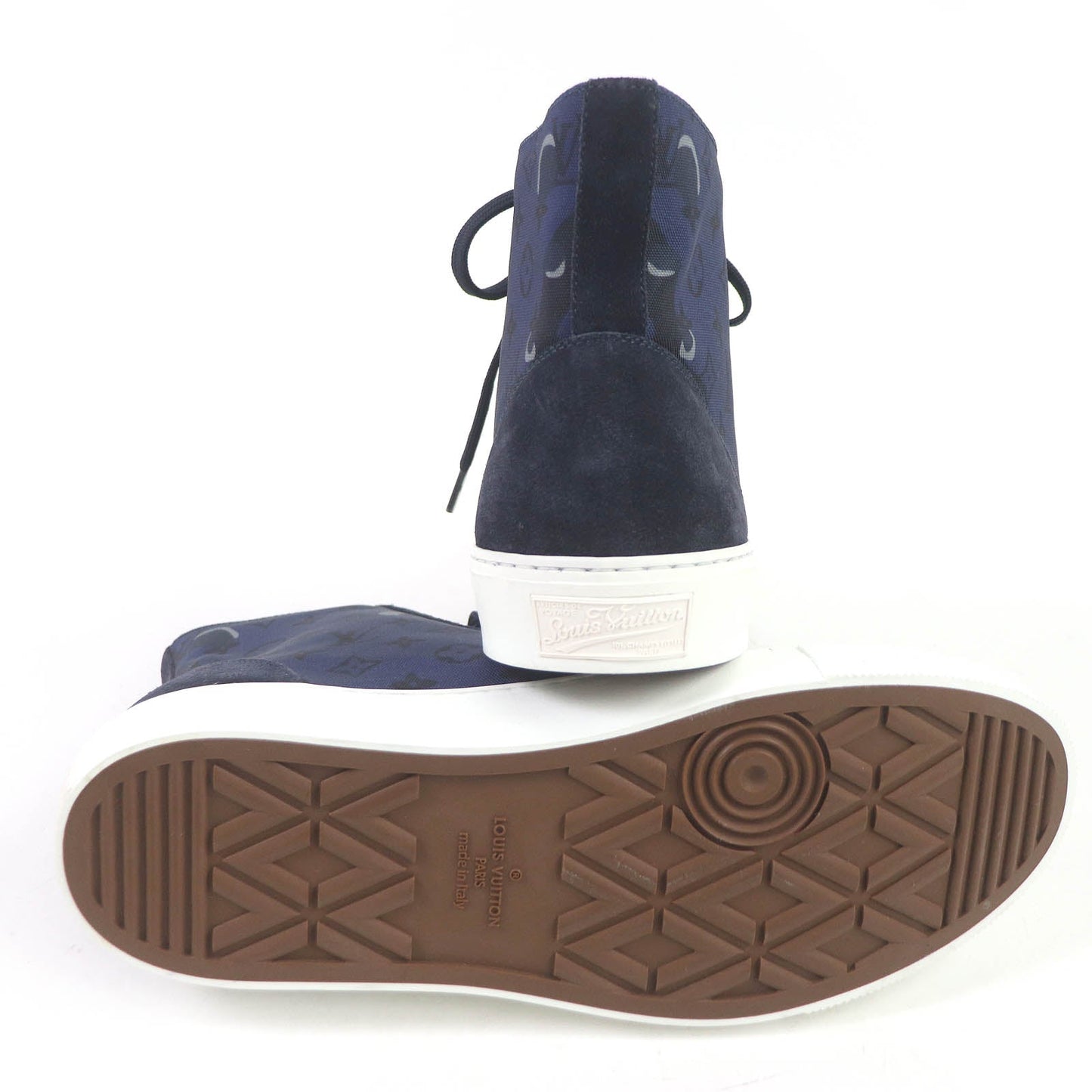 LOUIS VUITTON – High Cut Sneakers – Tattoo Line  – Navy –