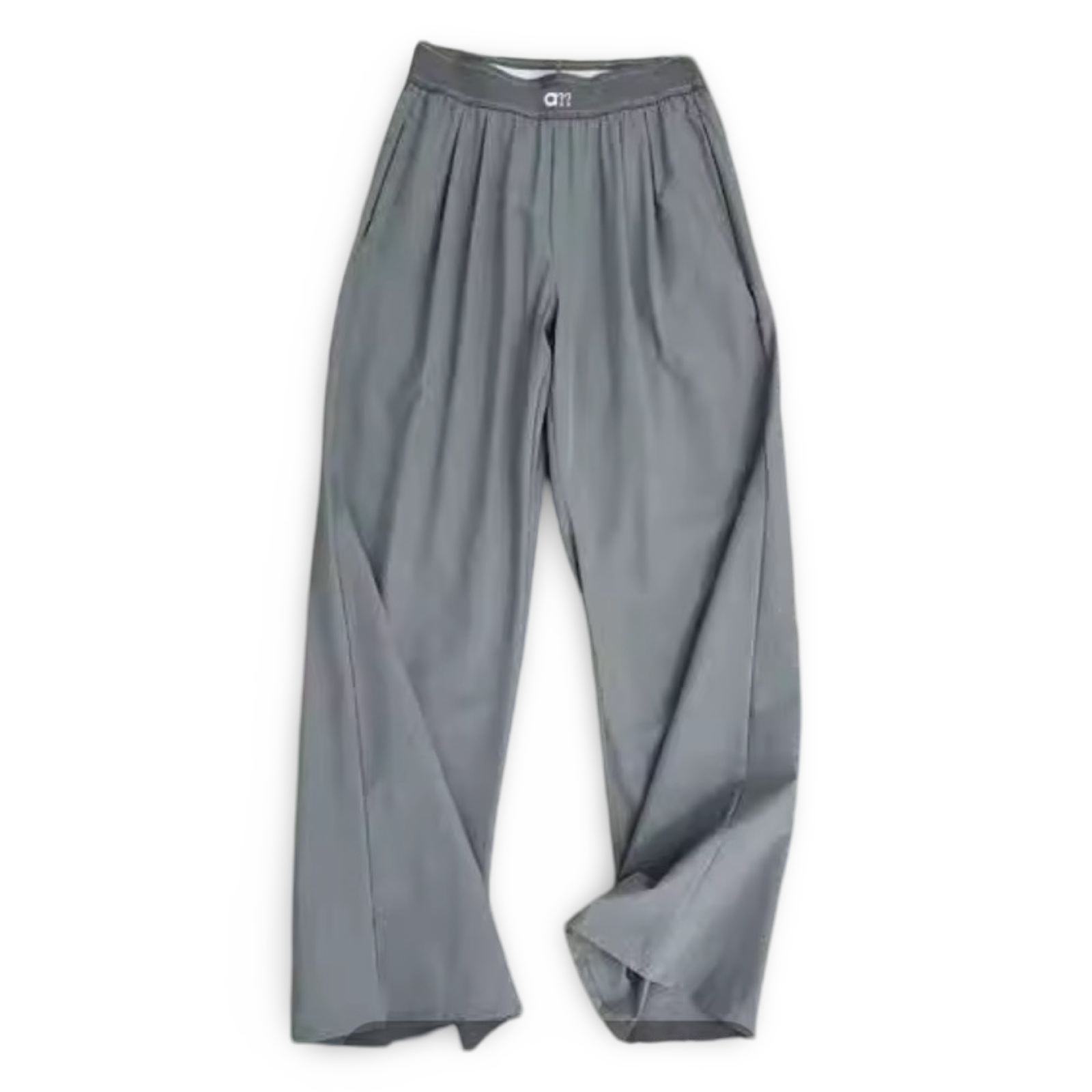 High-Waist Straight-Leg  – Soft Stretch Full-Length Casual Trousers