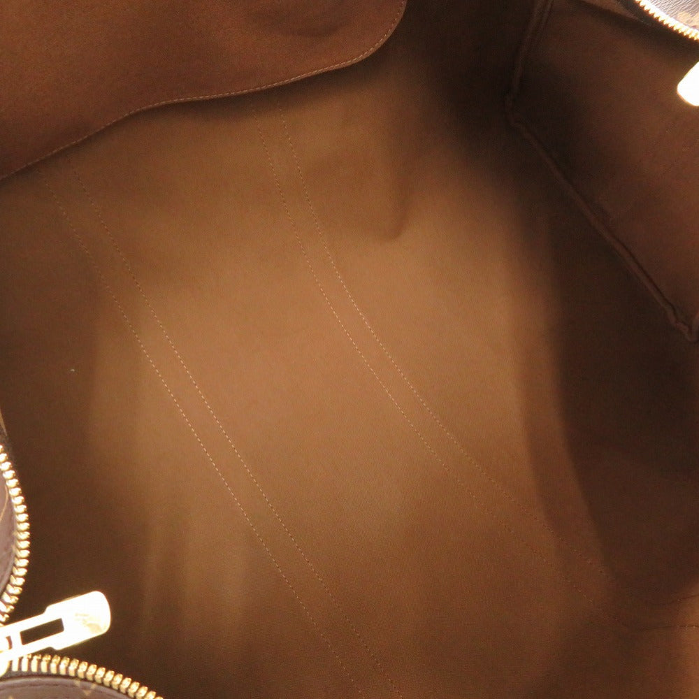 LOUIS VUITTON – Boston Duffel Bag – Keepall Bandoulière 55 –Brown | Monogram Canvas with Vachetta Leather trim