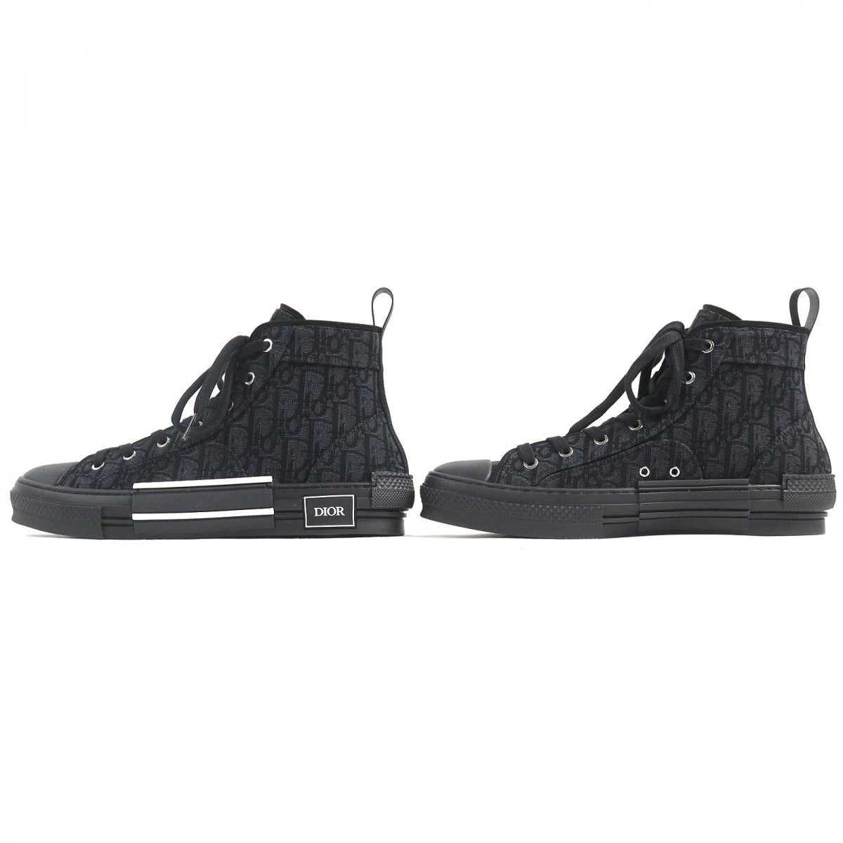 Dior Homme – High Cut Sneakers  – Dior Oblique Line Black size 43