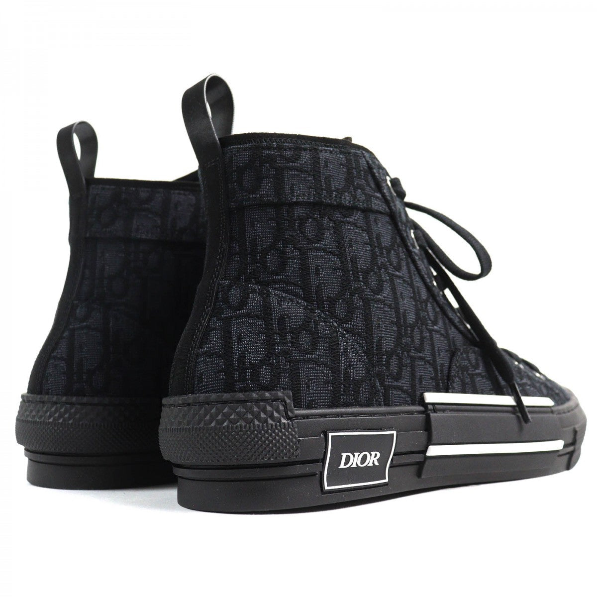 Dior Homme – High Cut Sneakers  – Dior Oblique Line Black size 43