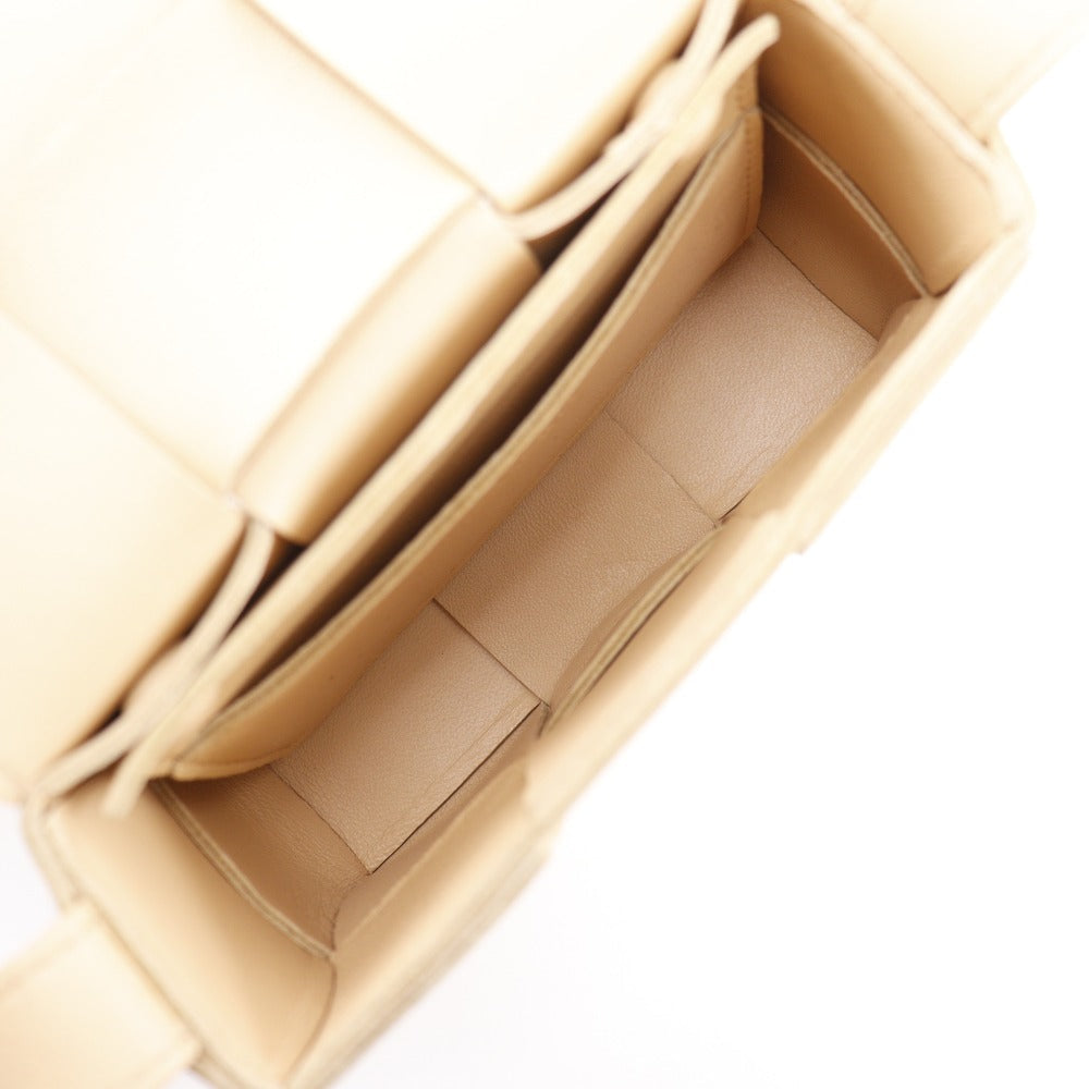 BOTTEGA VENETA – Candy Cassette Mini Shoulder Bag – Beige Lambskin Intrecciato – 100% Authentic ✨Previously Owned Excellent Condition ~33% Off MSRP