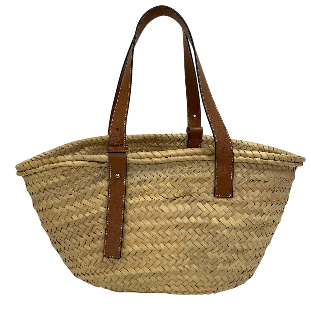 LOEWE Basket  Medium – Raffia & Leather – 2020 – 100% Authentic ✨Very good Pre-Owned Condition