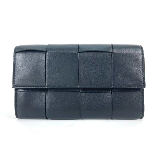 Bottega Veneta
 – Long Wallet  Maxi Intrecciato tt– Black Leather – 2020 – 100% Authentic ✨Excellent Pre-Owned with use Condition