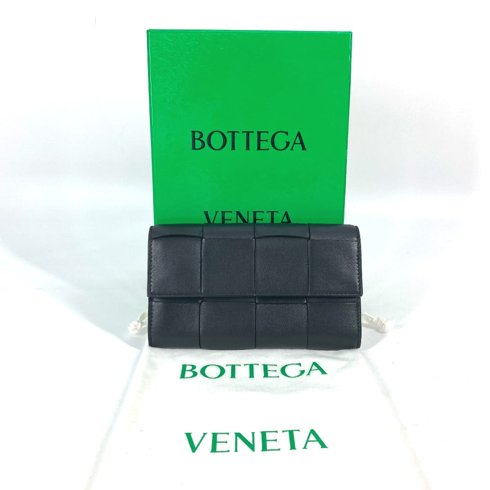 Bottega Veneta
 – Long Wallet  Maxi Intrecciato tt– Black Leather – 2020 – 100% Authentic ✨Excellent Pre-Owned with use Condition