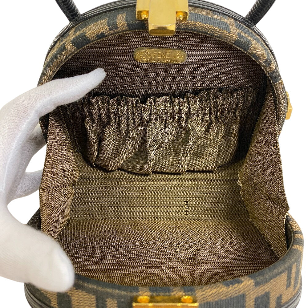 FENDI – Zucca Line Handbag – Brown Canvas – 100% Authentic Pre-Owned Excellent Condition ~29% Off MSRP