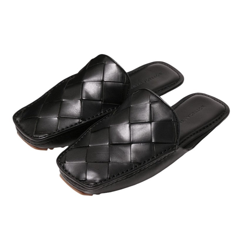 BOTTEGA VENETA – Black Leather Sandals – Size 37 (US 6) – 100% Authentic ✨Previously Owned Excellent Condition ~33% Off MSRP