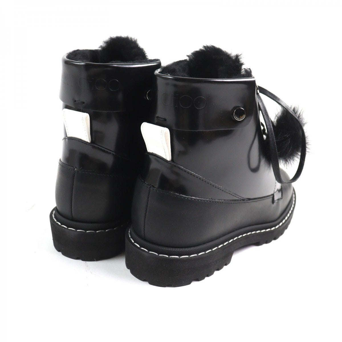 JIMMY CHOO – SNOW FLAT Short Boots Size 39.5.   100% Authentic Excellent Pre-Owned ✨Unused Condition