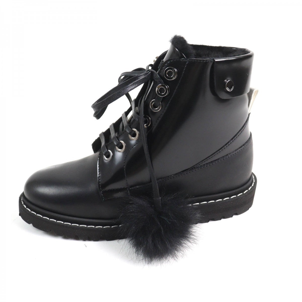 JIMMY CHOO – SNOW FLAT Short Boots Size 39.5.   100% Authentic Excellent Pre-Owned ✨Unused Condition