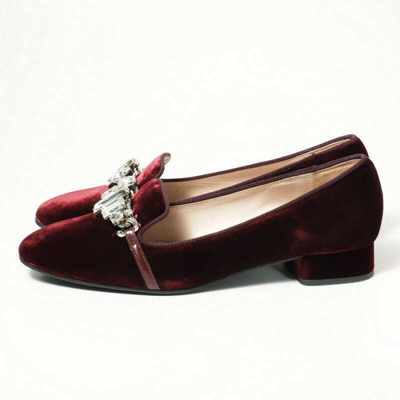 MIU MIU – Velour Sheepskin Pumps – Wine Red – 100% Authentic ✨Previously Owned Excellent Condition ~47% Off MSRP