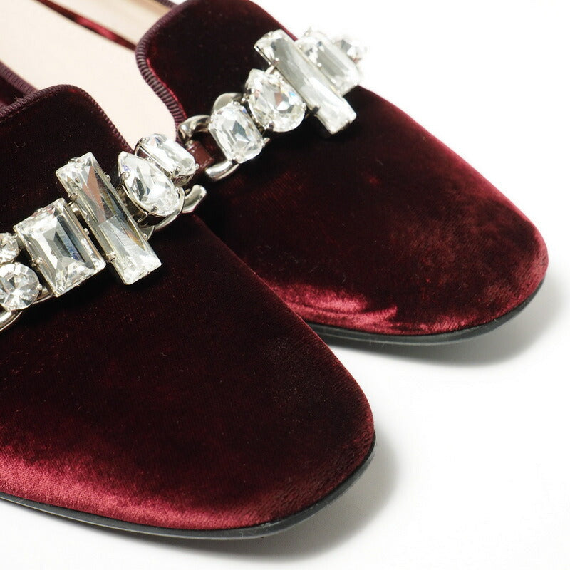 MIU MIU – Velour Sheepskin Pumps – Wine Red – 100% Authentic ✨Previously Owned Excellent Condition ~47% Off MSRP