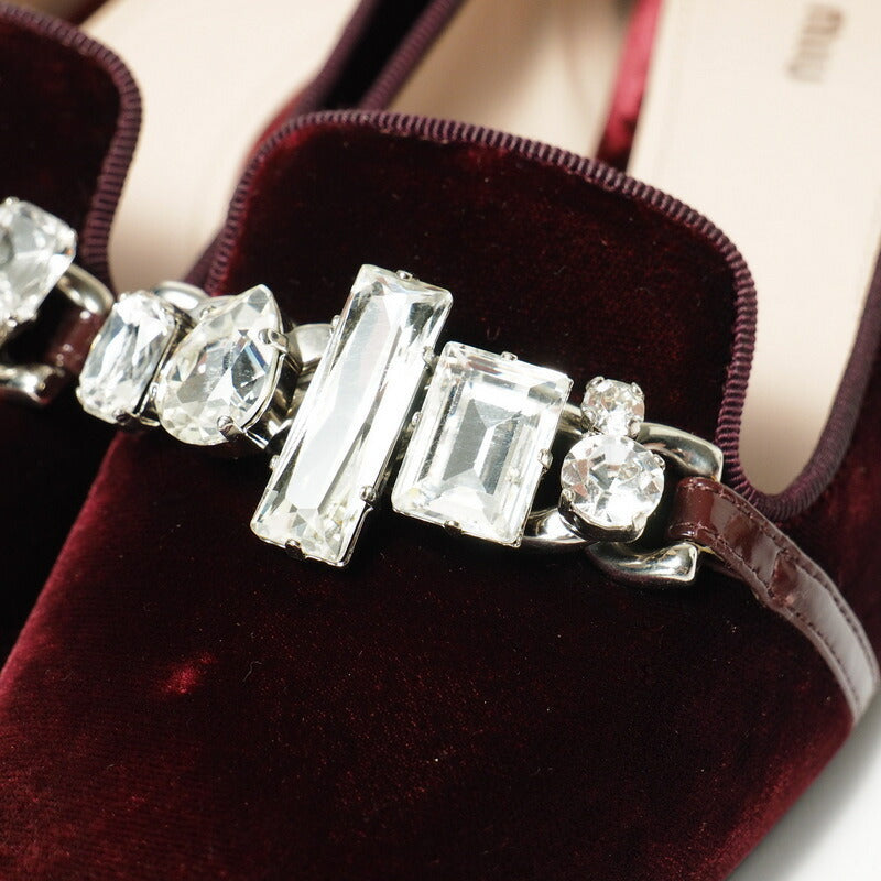 MIU MIU – Velour Sheepskin Pumps – Wine Red – 100% Authentic ✨Previously Owned Excellent Condition ~47% Off MSRP