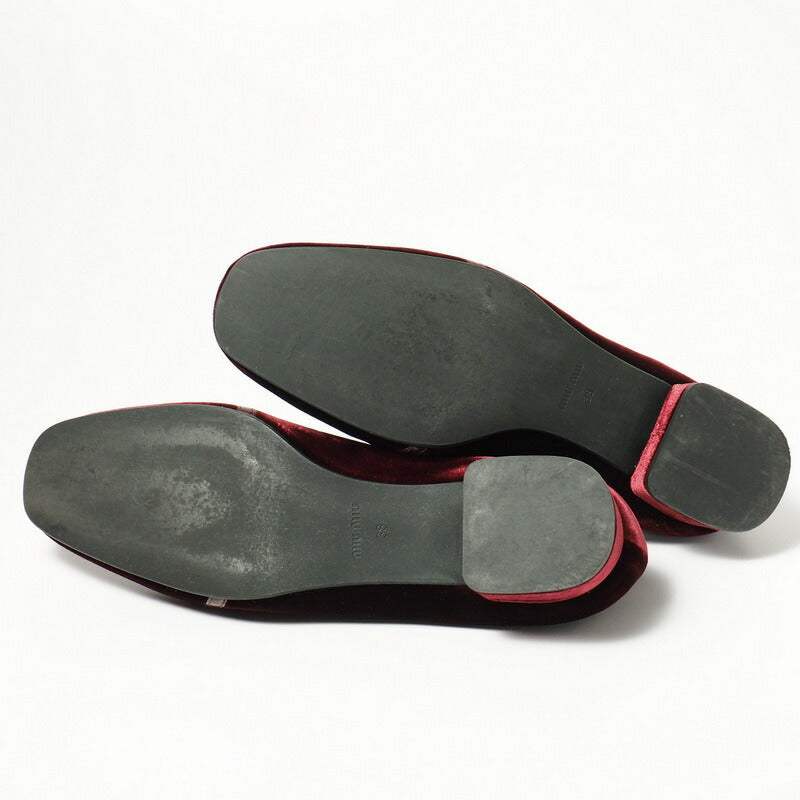 MIU MIU – Velour Sheepskin Pumps – Wine Red – 100% Authentic ✨Previously Owned Excellent Condition ~47% Off MSRP