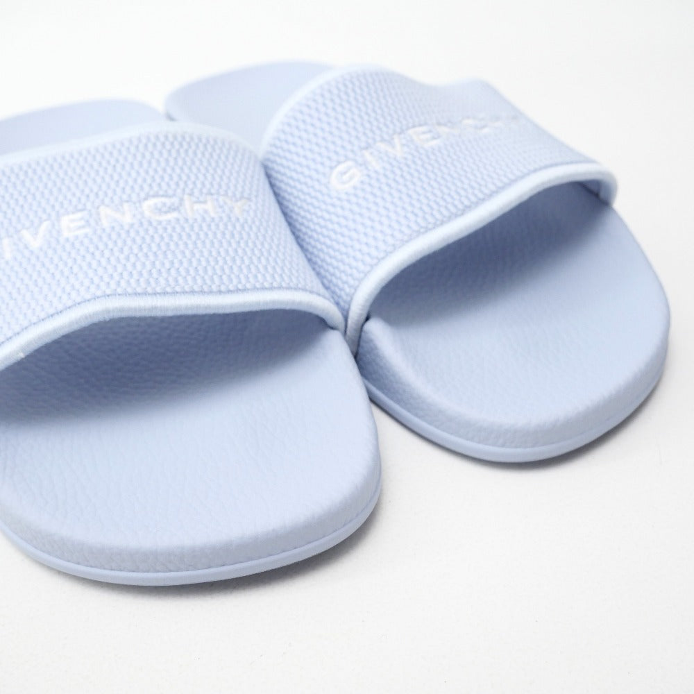 Givenchy                Light Blue Leather and Fabric Sandals – Women’s EU 38