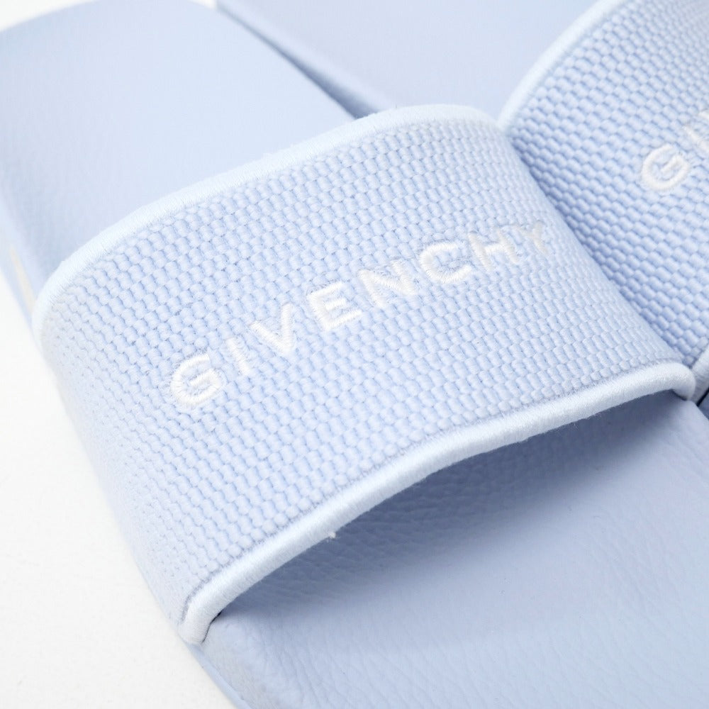 Givenchy                Light Blue Leather and Fabric Sandals – Women’s EU 38