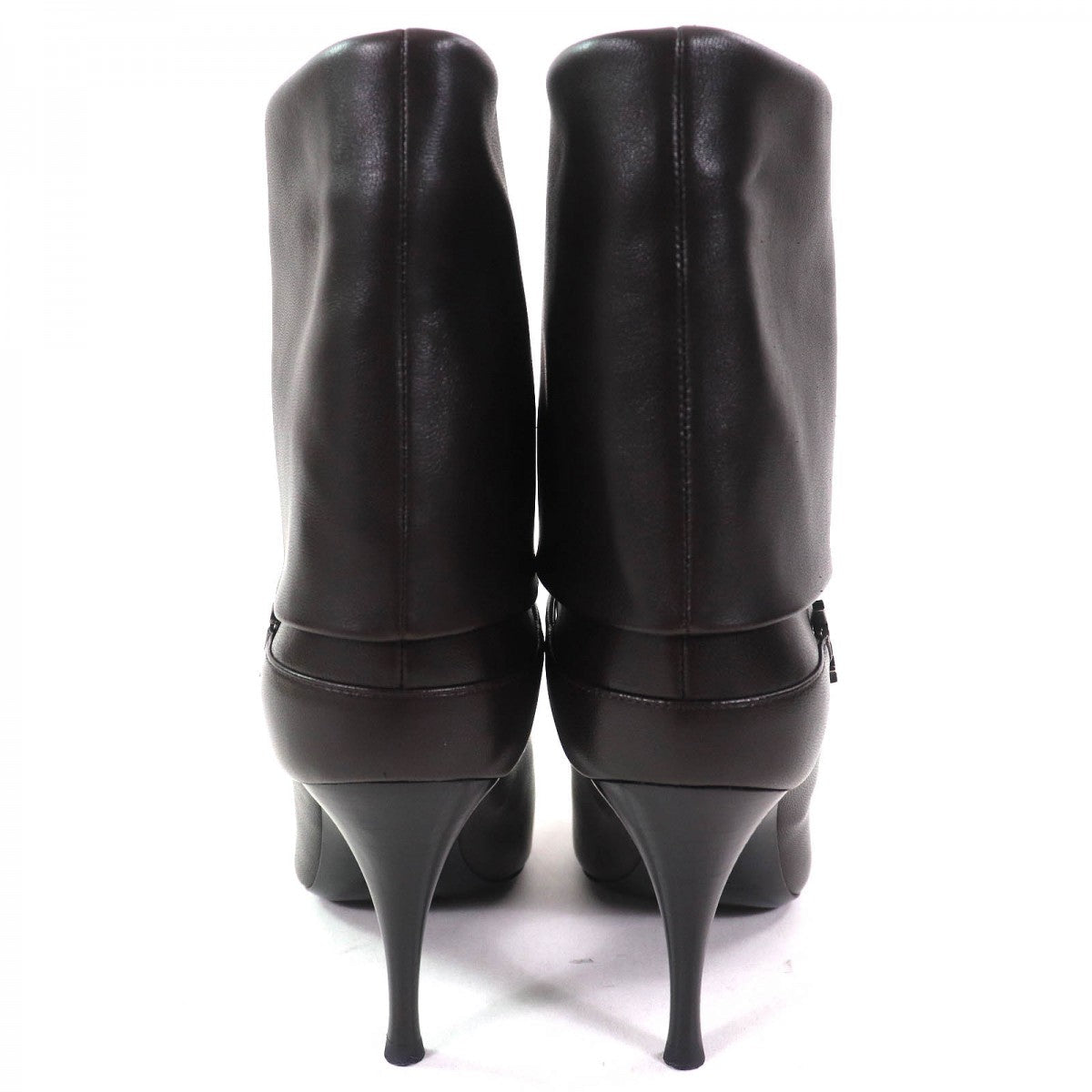 SAINT LAURENT Ricky Short Boots  Black Leather – Women’s 38 – 100% Authentic Excellent Pre-Owned Condition ~27% off MSRP