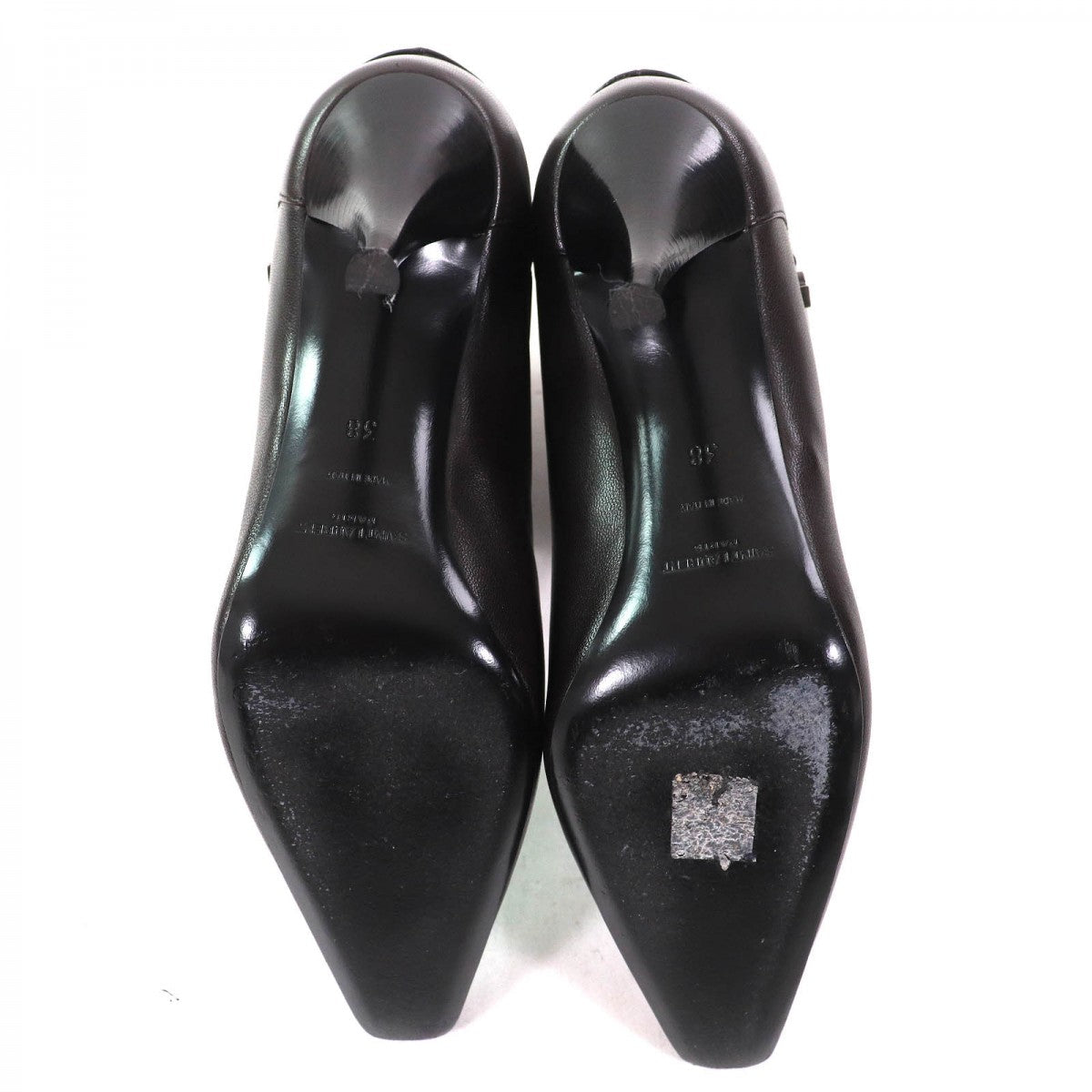 SAINT LAURENT Ricky Short Boots  Black Leather – Women’s 38 – 100% Authentic Excellent Pre-Owned Condition ~27% off MSRP