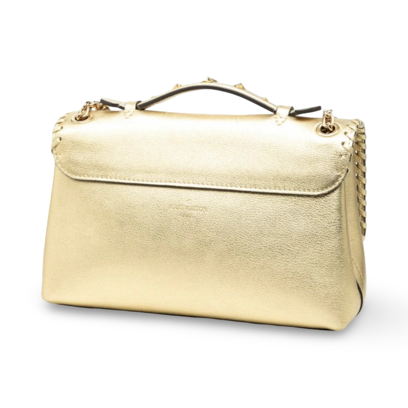 Louis Vuitton Very Chain Shoulder Bag Gold Leather Authentic Previously Owned