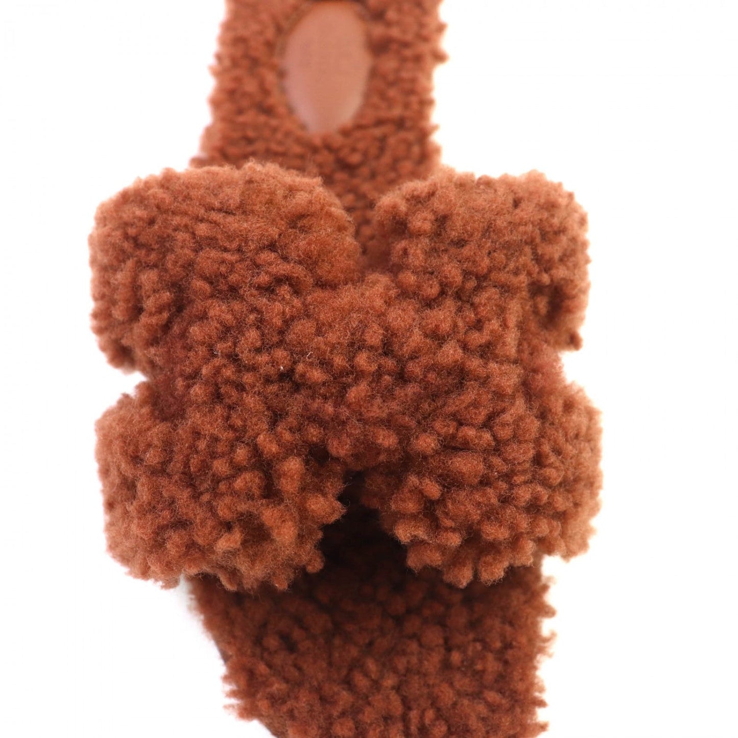 HERMES – Oran Sandals – Brown Mouton – Size 37 –