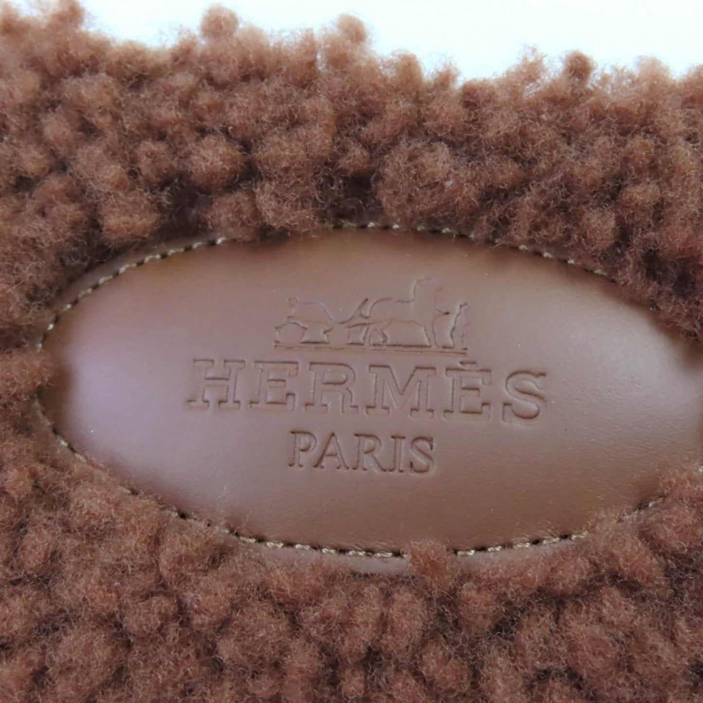 HERMES – Oran Sandals – Brown Mouton – Size 37 –