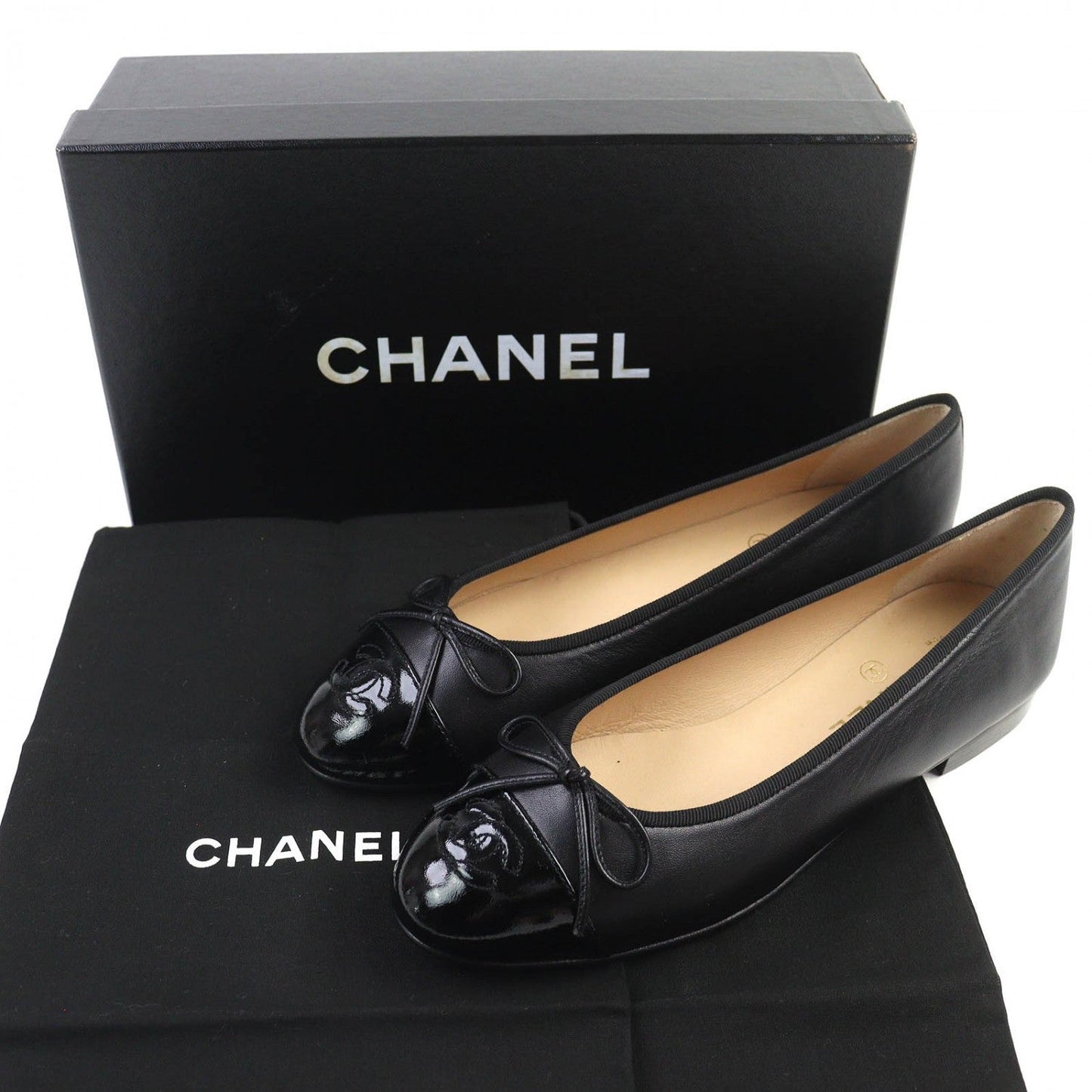 CHANEL ballerinas– Black Euro Size 38 – 100% Authentic Pre-Owned ✨Excellent/Unused with Minor Storage Wear Condition ~20% off MSRP