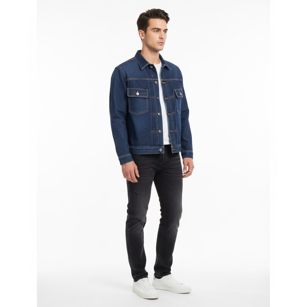 Dior Homme– Denim Jacket Indigo Blue Size: 48    100% Authentic ✨Excellent Pre-Owned condition ~24% off MSRP