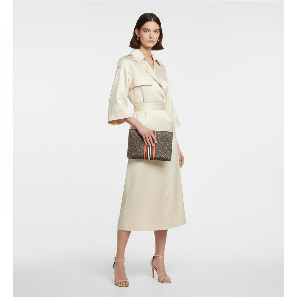 Burberry              Clutch TB Logo