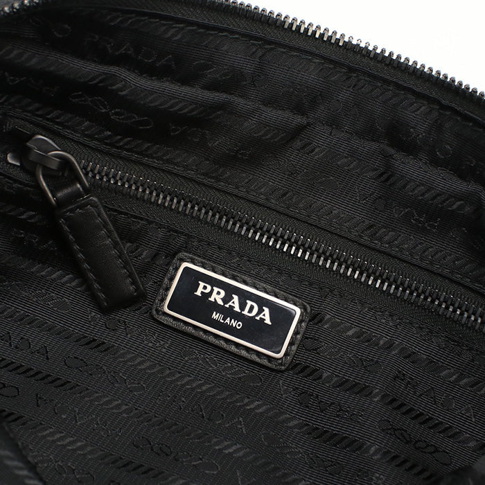 PRADA – Belt Bag / Body Bag – Vitello Leather – Black – 100% Authentic Previously Owned Pristine Condition ~21% Off MSRP