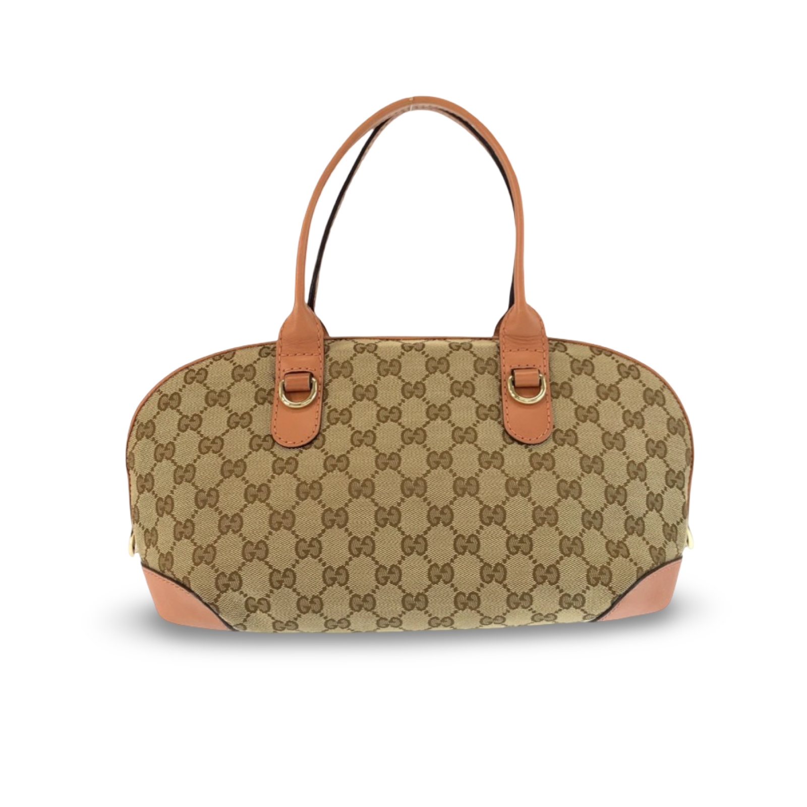 Gucci GG Heart Bit Canvas Leather Shoulder Bag