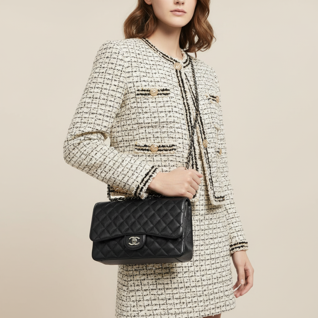 Chanel                  Caviar 30 (2009/2010 )– Karl Lagerfeld collection 100% Authentic     ✨Excellent Pre-Owned Condition ~27% off MSRP