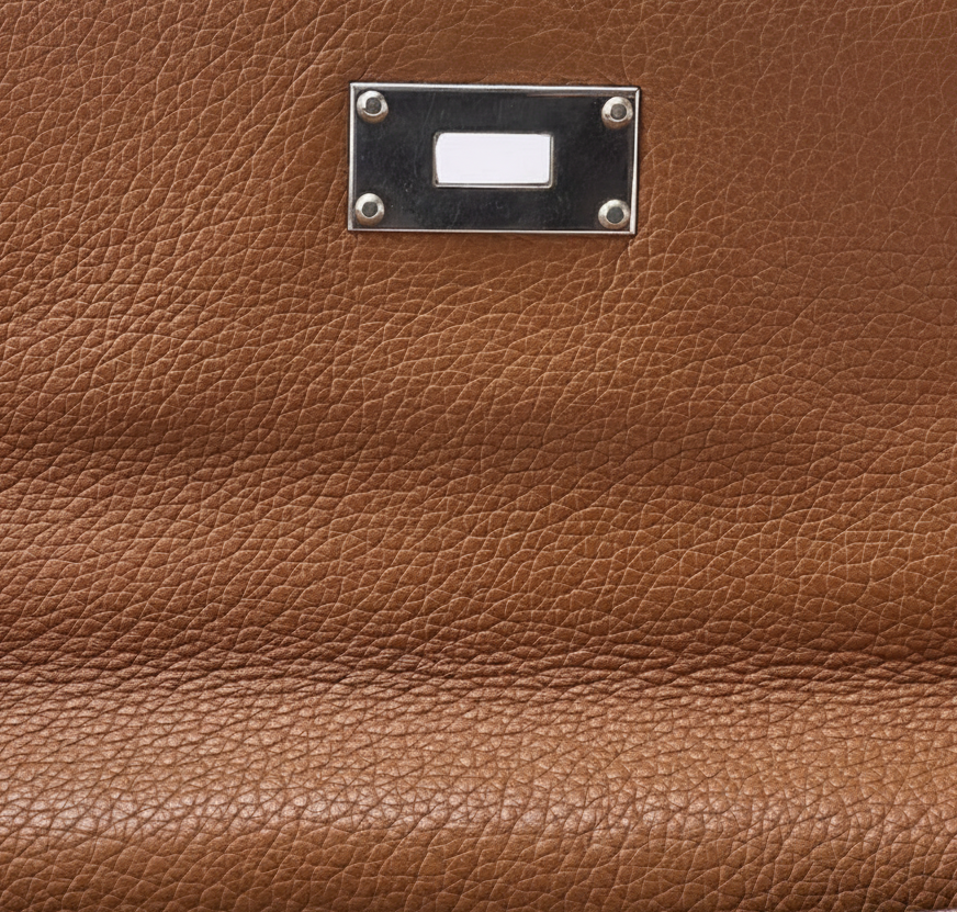 Hermès Kelly Shoulder Taurillon Clemence Leather Gold Authentic Previously Owned