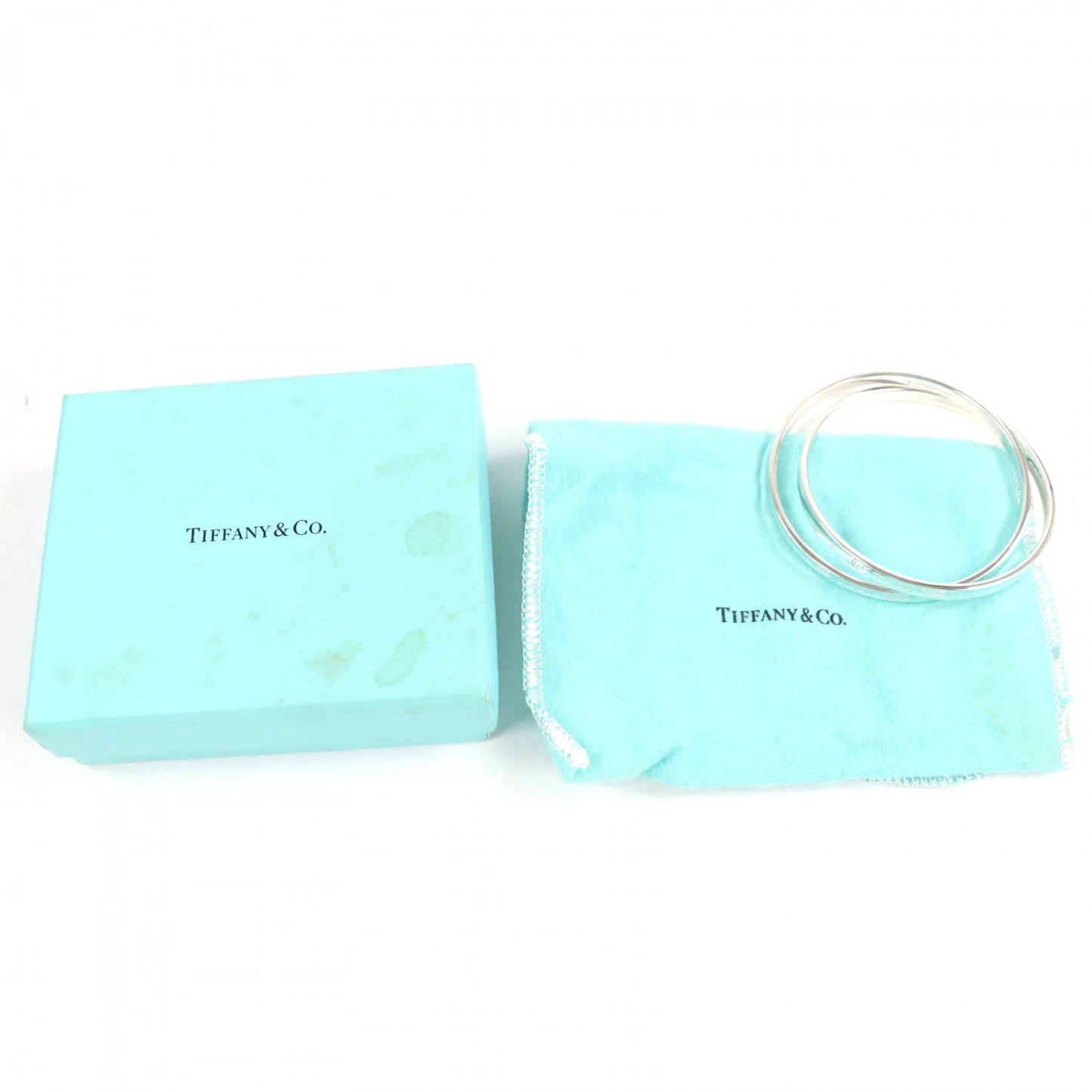 Tiffany & Co. 1837 Interlocking Circle Bangle 925 Sterling Silver 100% Authentic ✨ Excellent Pre-Owned Condition ~ 23% off MSRP