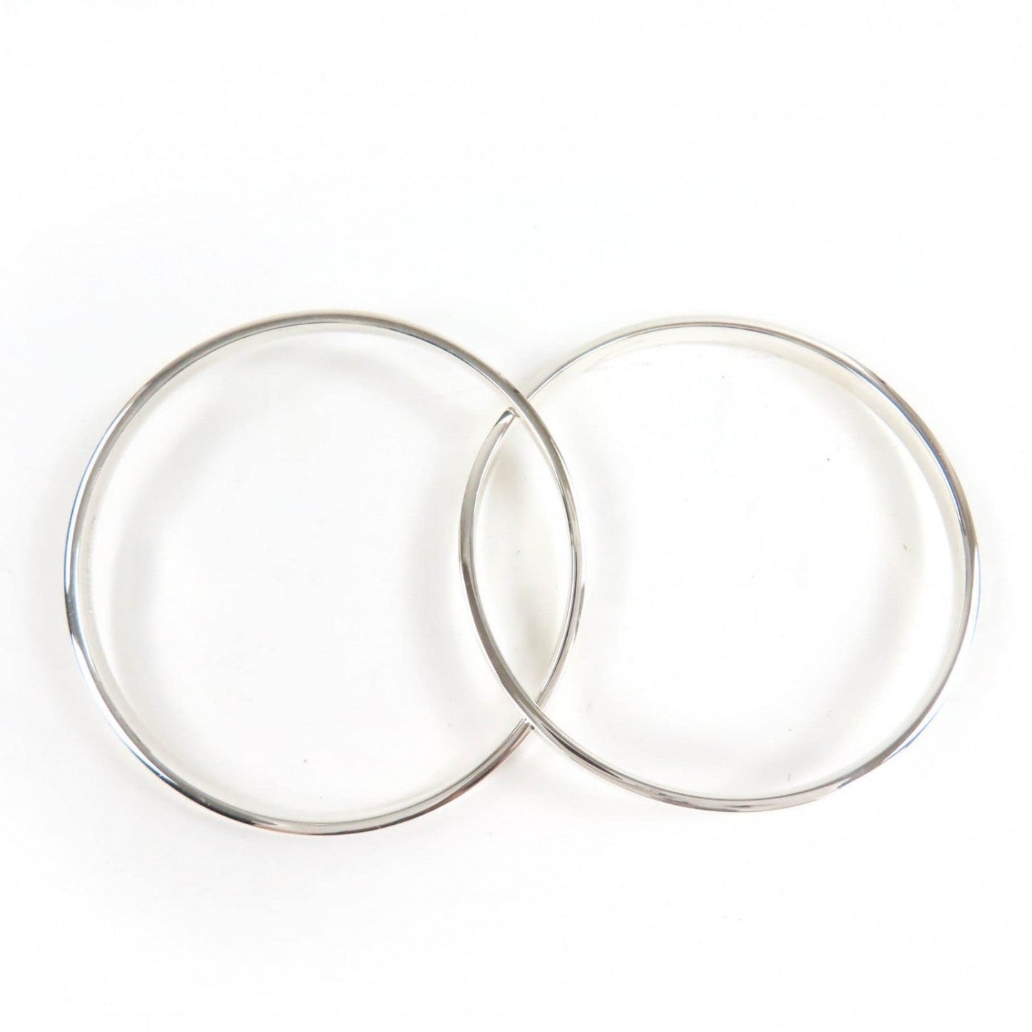 Tiffany & Co. 1837 Interlocking Circle Bangle 925 Sterling Silver 100% Authentic ✨ Excellent Pre-Owned Condition ~ 23% off MSRP