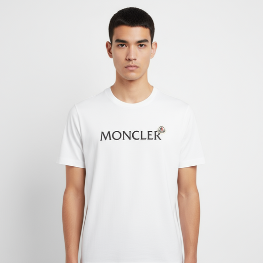 Moncler – Short Sleeve T-Shirt – Logo White –Men’s– XXXL 100% Authentic ✨Pre-Owned Near-Unused Condition ~24.5% off MSRP