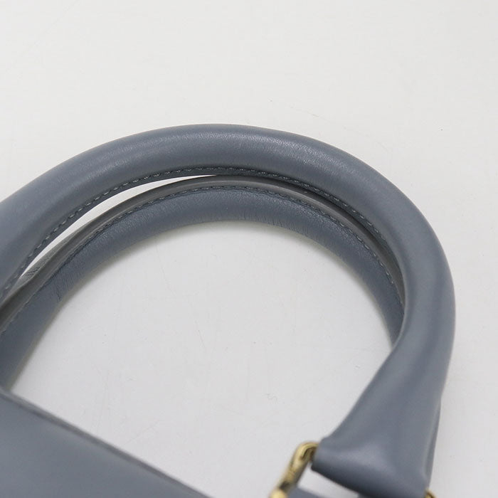 CELINE – Small Boston Handbag – Blue Smooth Calfskin Leather –