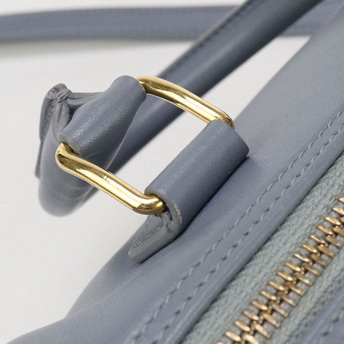 CELINE – Small Boston Handbag – Blue Smooth Calfskin Leather –