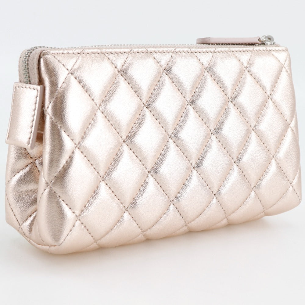 CHANEL Matelassé Lambskin – Metallic Pink – 100% Authentic ✨Pre-Owned Excellent Condition     ~ 33% off MSRP