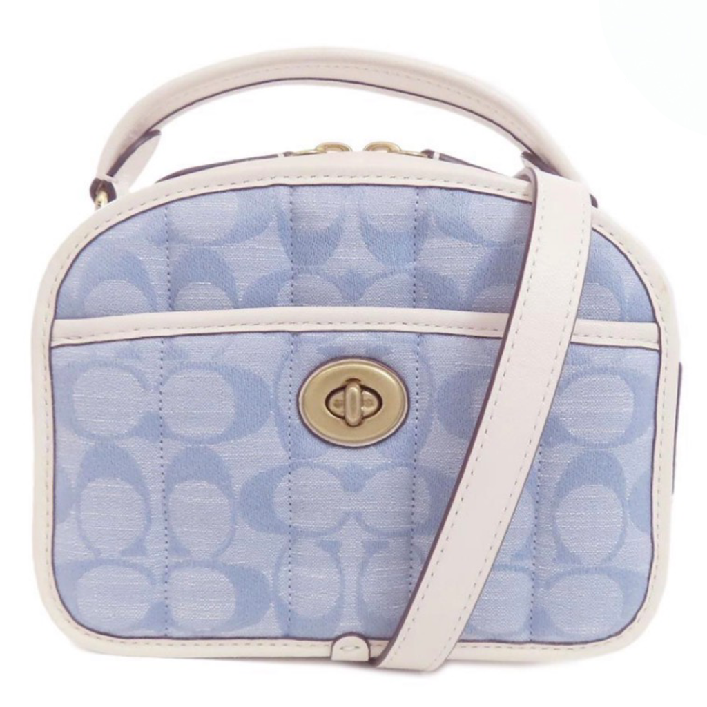 COACH Signature Denim & Leather 2-Way Handbag – Authentic Previously Owned