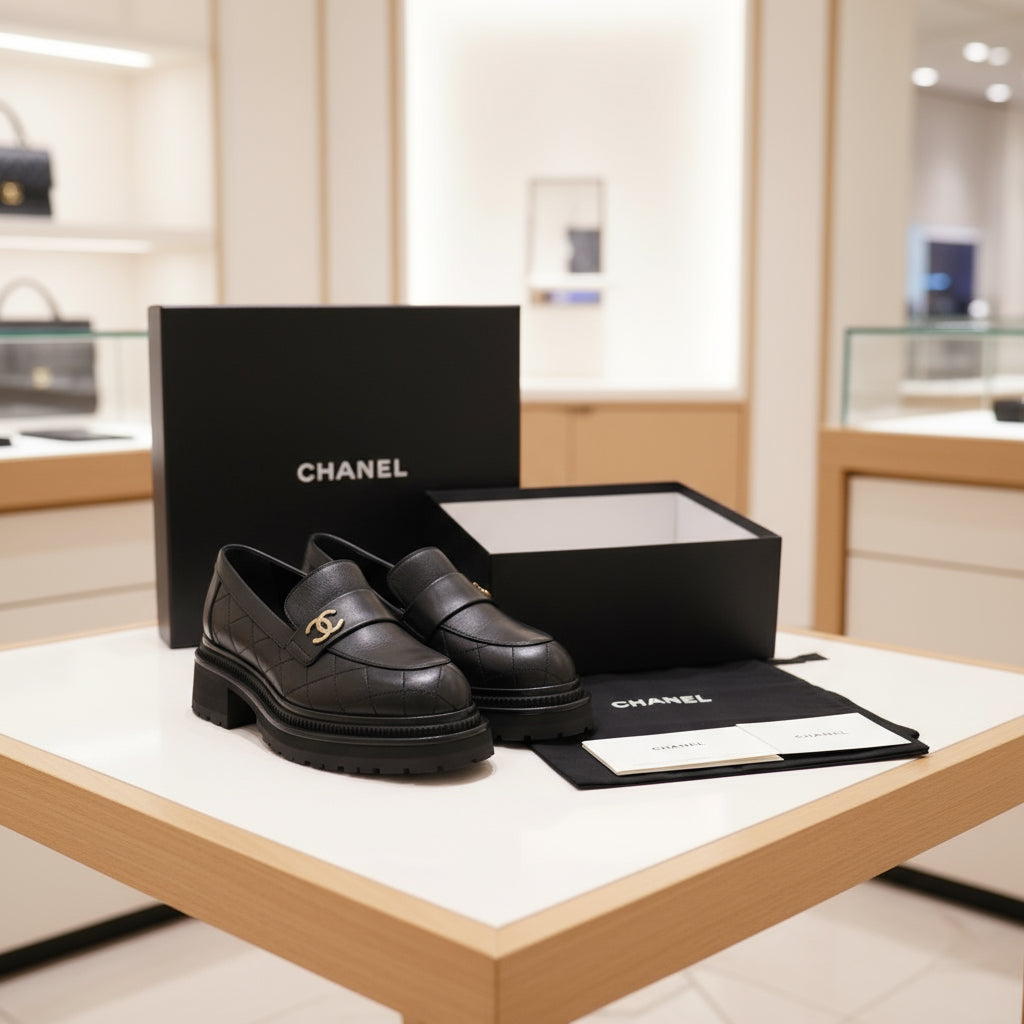 Chanel Matelassé Loafers size 39.5 by Virginie Viard 2023 100% Authentic ✨ Excellent Pre-Owned Condition ~ 23% off MSRP