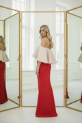 Candy Pink Strapless Trumpet Mermaid Formal Evening Dress